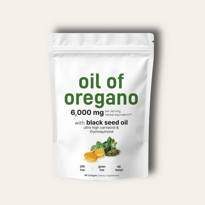Oil Of Oregano With Black Seed Oil Softgels